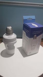 E27 Motion Sensor LED Bulb Holder Socket Lamp Base Converter PIR Human Induction Detector Adjustable Delay Time Switch AC85-265V