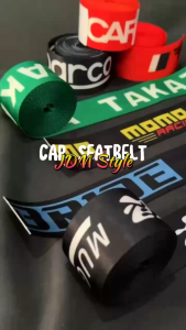 Custom Racing Seatbelt BERGER Tali Belt Mobil Universal Safety JDM