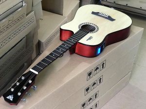 Đàn guitar acoustic T70 giá 1tr50k bản eq kết nối ra loa Đàn T70 size 38 dài 96cm