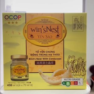 winsNest (0.45g) YẾN CHƯNG ĐÔNG TRÙNG HẠ THẢO (HỘP 6 LỌ/ 420ML)