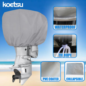KOETSU Extra-Thick Waterproof Outboard Motor Cover - 6-250HP Oxford Material UV-resistant Dustproof Shield