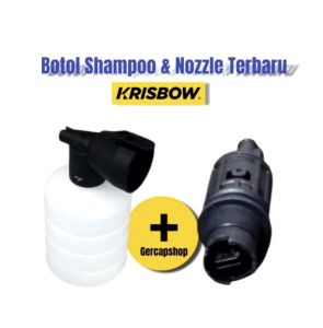 Botol Shampoo Tebal + Nozzle For Krisbow | Snow Wash Foam Lance Bottle Jet Cleaner
