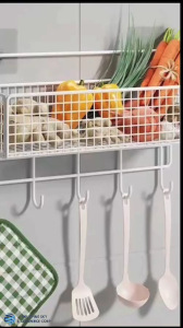 SKY E-COMMERCE CO.Ltd COD Iron storage rack storage rack bathroom kitchen dormitory multi-functional hanging rack creative hole punching design