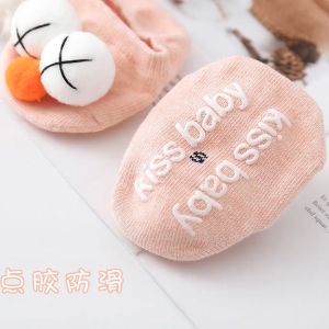 Breathable Soft Cotton Newborn Socks Bow Princess Baby Girl Rubber Sole Non-Slip Socks Baby Toddler Socks