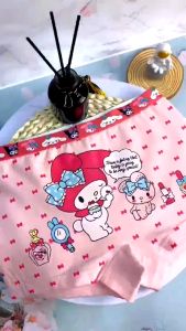 4pcs Sanrio Melody Cinnamoroll Girls panties Kulomi panties Melody four corner shorts childrens panties do not pinch the buttocks seluar dalam kanak-kanak