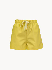 the Ease Comfortable Lamb Skin Classic Versatile Shorts YP26047 Straight Leg Pants Ladies Casual Wear Spring Season Natural Waist