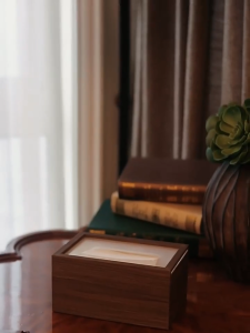 【SG】Luxury Premium Wood Tissue Box Holder - 3-in-1 Car/Office/Home Storage Organizer with Lid Space-Saving Napkin 木制纸巾盒