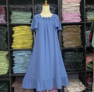 Terlaris Dres Cringkle Laura/Daster Fuji Korean Style/Dres Airflow Kekinian/Daster fuji viral/Daster laura cringkel airflow/daster fuji viral tiktok/Daster Cringkle Airflow Viral 2024 Dres laura fuji cringkel airflow