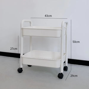 Student Dormitory Desk underneath Mobile Drawer Style Bookshelf Cart with Wheels Stand Storage Rack for Books And Snacks