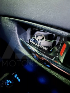 Toyota Alphard Vellfire Inner Handle Protector Chrome Black Cover For 2015-2023 GGH30 AGH30 AH30 ANH30 AYH30 ARL Motorsport Car Accessories