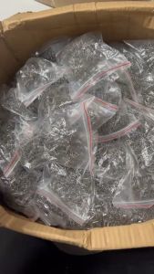 Ghim hàn nhựa nóng dùng để sửa chửa vỏ ô tô xe máy loại sóng Túi 500 chiếc ghim dập