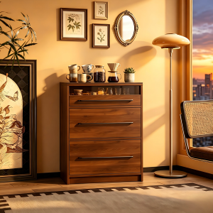 Solid Wood Vintage Sideboard Mini
