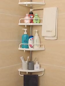 4 Tier Corner Bath Room Caddy Rack Holder Shelf Shower Storage Bathroom Organizer Stainless Steel