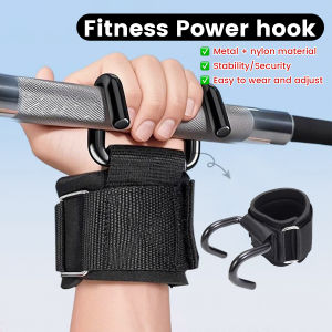 Digeo 1Pc Lifting Hook Power Hook Wrist Strap Non-Slip Hard Pull Hook Pull-Up Hand Strap Grip