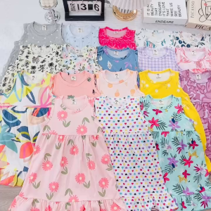 JanElla’s SLEEVELESS DRESS (1 to 7 Years Old) KIDS GIRLS 100% Cotton Made in Vietnam