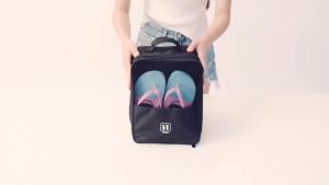 Home2U🏡 Travel Shoe Bag Organizer Portable Shoe Storage Bag Zipper Waterproof Dust-Proof Multi layer Beg Kasut Cuti Melancong