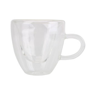 Tea Beer Mug Juice Cup Coffee Cups Mug Gift Double Wall Glass Mug 180ml/240ml Heat-Resisting Drinkware Heart Love Shaped