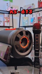 Speaker Bluetooth Portable Free Mic Wireless Advance KS-613 Karaoke/USB/TF/FM/5 Inch - Speaker Bluetooth Full Bass / Speaker Bluetooth Karaoke / Speaker Bluetooth Free Mic / Salon Bluetooth Full Bass / Salon Speaker Bluetooth / Salon Speaker Karaoke Mic