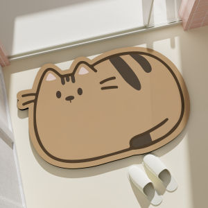 Bathroom Mat Water Absorbent Silicon Dendroid Anti Slip Pad Kitchen Entrance Door Bathroom Carpet Quick Dry Home Decor Rugs