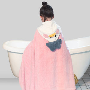 ผ้าเช็ดตัวเด็กผ้าคลุมกันน้ำลายผ้าคลุมกันน้ำลายแบบสวมใส่ได้สำหรับเด็กชายและเด็กหญิง ผ้าเช็ดตัวเด็กพิมพ์ลายการ์ตูน ผ้าเช็ดตัวเด็กขนาดใหญ่ ผ้าเช็ดตัวเด็กสำหรับเล่นน้ำในบ้าน