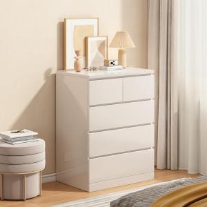 Modern Minimalist Bedroom Wall-Mounted Storage Cabinet White Home Living Room Organizer Six-Drawer Chest Underbed Organizer
