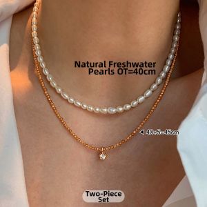 CAFFTI | Dopamine Fire Color Zircon Pendant Beaded Necklace