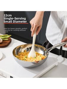 MOLORE | Hammered 316L Triple Layer Steel Non-stick Small Frying Pan