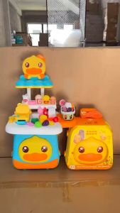 Balo đồ chơi con vịt xinh xắn cho bé chơi đầy đủ 24 chi tiết