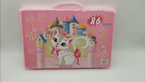 CRAYON ART SET 86 PENSIL WARNA PEWARNA GAMBAR COLOURING SET 86 PCS MELUKIS MENGGAMBAR SEKOLAH ANAK ALAT TULIS SEKOLAH ATK SHENAR Perlengkapan Menggambar Krayon Anak Set Koper 86 in 1 Crayon Full Alat Melukis Mewarnai anak cat air mewarnai anak set gambar