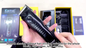 Kemei Professional Hair Clipper Set Rechargeable Men Hair Clippers Cordless Shaver Hair Trimmer LED Display Adjustable Hair Cutting Machine Km-1136