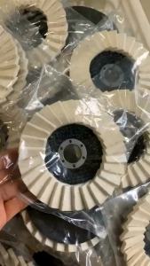 115/125mm Wool Felt Polishing Pad Sturdy Angle Grinder Louver Polishing Disc for Metal Ceramic Polishing Wheel Grinding Tool