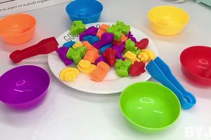 Rainbow Sorting Bear Montessori ฝึกสมอง คีบ แยกสี ของเล่นเสริมพัฒนาการเด็ก