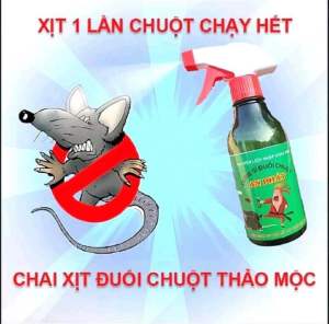 Chai Xịt Đuổi Chuột Hương Thơm Thảo Mộc. An Toàn. Hiệu quả Cao