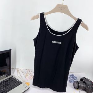 เสื้อกั๊กทรงเข้ารูปแบบลำลองสำหรับฤดูใบไม้ผลิและฤดูร้อน ทรงเข้ารูป คอตั้ง แขนกุด ทรงเข้ารูป ผ้าโมดอล ทรงเข้ารูป แขนกุด คอตั้ง