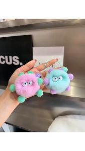 Gantungan Kunci Aksesoris Tas Boneka Big Eyes Monster Bulu Imitasi Pendant Keychain JCGK65