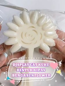Alobeauty - DISPLAY CAT KUKU BENTUK KIPAS BUNGA SUNFLOWER ISI 12 KUKU [JUAL SATUAN]