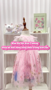 Đầm Dạ Hội Tamiuy Công Chúa Elsa Chất Lượng Cao Cấp Dành Cho Bé Dự Tiệc