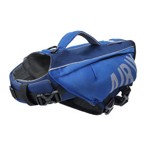 Hamshmoc Dog Life Jacket Reflective Design Dual Fixation Buoyancy Collar With D-Ring For Pool Swimming All Sizes