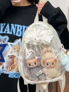 Cute Anime Inspired Baby Carrier Bag Dual Shoulder Handheld Versatile Womens Bag for Outings Versatile Double Strap Backpack