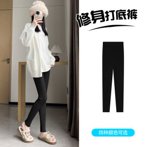 Thickened Knitted High Waist Womens Autumn Winter Outerwear 2025 New Style Elasticity Butt Lifting Slim Fit Cotton Pants