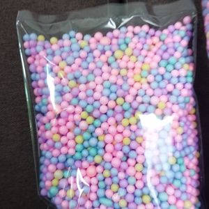 เม็ดโฟมสีพาสเทล โฟมหลากสี ขนาด5-7มิล อุปกรณ์ตกแต่งของขวัญ วันเกิด วันปัจฉิม ของแถมลูกค้า