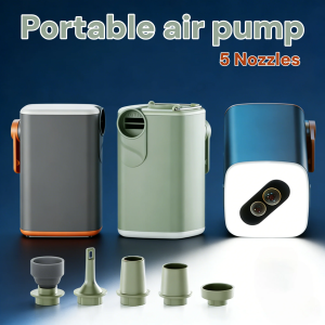 Mattress Air Pump Air Compressor 2 in 1 Lightweight Inflating Pump with Camplight Hiking Travel Must Have Supplies