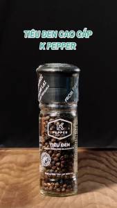 Tiêu Hạt Tiêu Đen K Pepper 50g Tích Hợp Cối Xay Tiêu Tiện Lợi