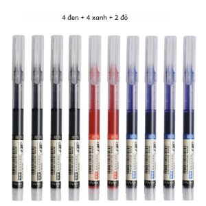 3-5 Chiếc 0.5 Mm Chất Lỏng Bộ Bút Gel Nhanh Khô Công Suất Lớn Màu Xanh Đen Mực Cho Văn Phòng Học Viết Văn Phòng Phẩm Vật Dụng