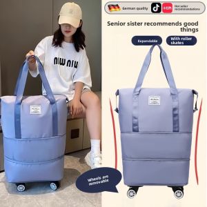 MUJUEAO | Durable Storage Duffel Bag with Wheels Large Capacity Waterproof