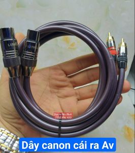 Dây tín hiệu Liton Canon cái ra AV đực - Dây có đủ độ dài ( GIÁ BÁN 1 CẶP )