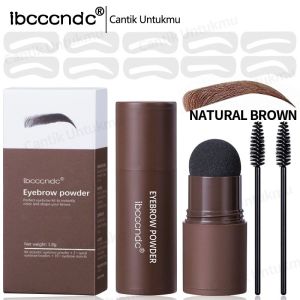 Eyebrow Powder Cetakan Alis Instan Eyebrow Stamp Alis Stempel Alis Bedak Alis Waterproof dengan 10 Model Cetakan Alis