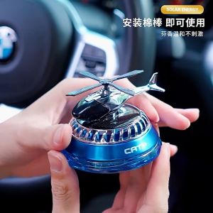 Parfum Pajangan Helikopter Dashboard Mobil Berputar Otomatis Tenaga Surya