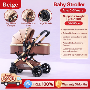 BeigeTravel Stroller for Toddler Lightweight Foldable Baby Stroller with Reversible Handle Easy to Carry  Madaling Dalhin Para sa Paglalakbay kasama si Baby