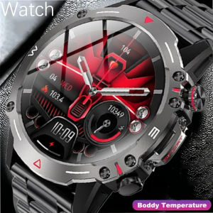 2024 New Mens Smart Watch Bluetooth Call AI Voice Assistant Outdoor Sports Track Tracker Remote Photography Womens Smartwatch